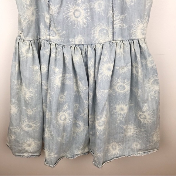 RES DENIM BABEN Floral Classic Minimalist old money Beachy Mini DRESS SIZE M - Picture 5 of 13
